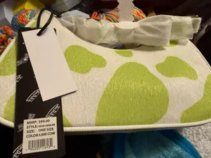 Von Dutch VDSB-2009LME Lime Cow Print Mini Shoulder Bag thumbnail 2