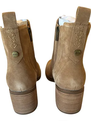 earth® Cassi Ankle Booties, Tan Suede, Size 11, NEW WITH BOX thumbnail 6