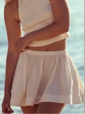 Free People free est Milani skirt in white thumbnail 1