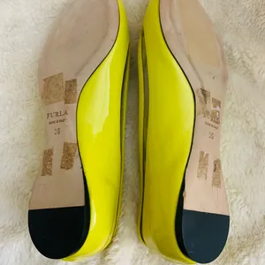 Furla Yellow Pointed Flats Size 36 thumbnail 6