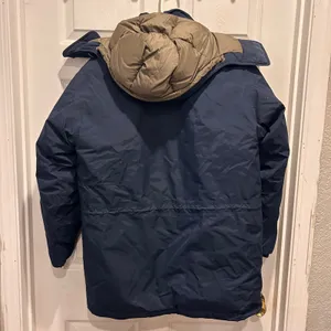 Lands End Womens Goose Down Parka Jacket Navy Blue Gore Tex Removable Hood Small thumbnail 8