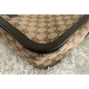 Gucci‎ GG 449171 canvas flap messenger bag thumbnail 7