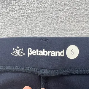Betabrand Classic Cropped Dress Pant Yoga Pants Womens Small Navy‎ Blue thumbnail 4
