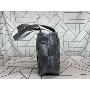 Harvey's Seatbelt Woven Tote Purse Durable Top Handle Gray Womens READ‎ thumbnail 4
