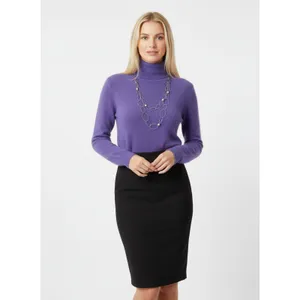100% Cashmere Lavender Long Sleeve Turtleneck Sweater Croft & Barrow M thumbnail 9