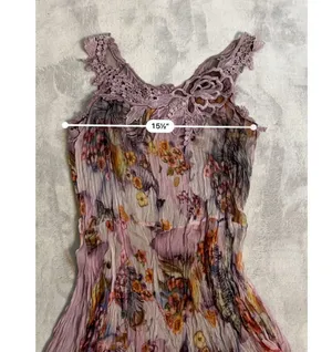 Vintage Silk Butterfly Fairy Princess Floral Top/Mini Dress thumbnail 11