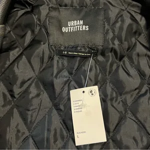 Urban Outfitters Oversized Faux Leather Blazer Jacket Size L Dad Grunge Punk thumbnail 10