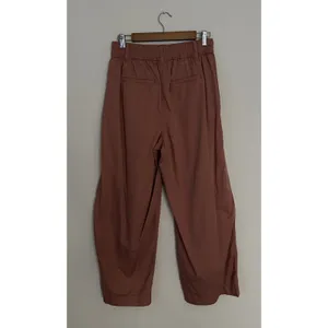 Madewell The Neale Straight-Leg Pant Drapeweave Dried Rose 6 EUC Wide Fit thumbnail 5