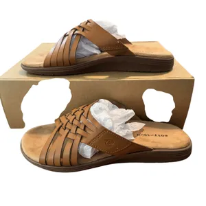 Easy Spirit Seeley Tan‎ Brown Woven Multi Strap Slide Sandals Womens 8.5 M thumbnail 7