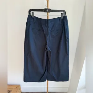 Anthropologie THE ESSENTIAL TAPERED WIDE LEG PANTS BY NAVY SIZE 6 thumbnail 3