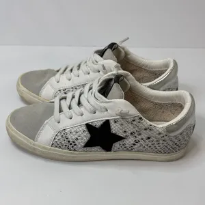 Vintage Havana White and Black Star Sneakers thumbnail 3