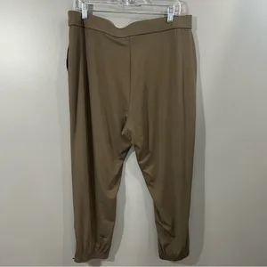 Pull on joggers by Lisa Rinna Collection greenish brown Size L thumbnail 5
