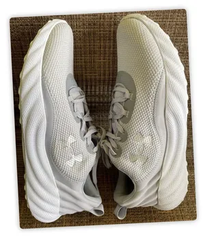 Under Armour Women’s Size 9 Gray Mesh Running Shoes Lace Up NWOT thumbnail 1