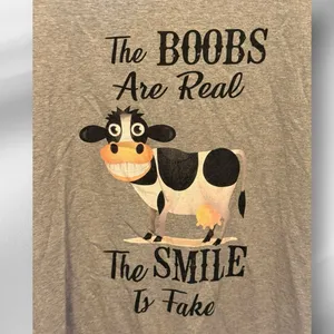 Fruit of the Loom Gray T-Shirt thumbnail 2