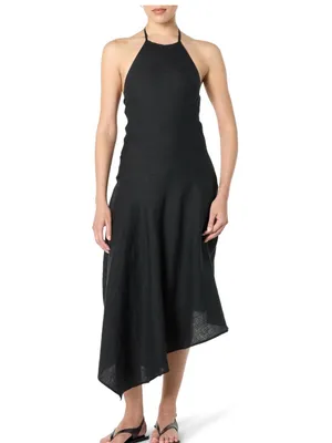 The Drop Womens Ciga Halter Linen Maxi Dress Size XXL thumbnail 4