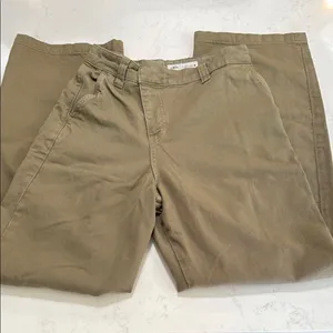 Zara women’s khaki jeans. Oversized. Size Small. thumbnail 1