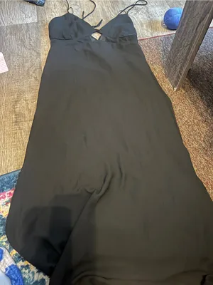 Abercrombie black midi dress size M thumbnail 3