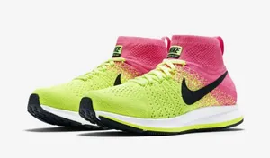 Nike Bright Pink and Lime Green Sneakers thumbnail 1