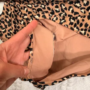 Aerie Leopard Print Wrap Cutout One Piece Swimsuit Medium Long Tie Waist thumbnail 8