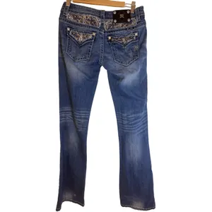 Miss Me Signature‎ Distressed Embellished Pockets Bootcut Jeans Size 27 thumbnail 5