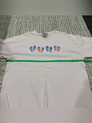 Vintage Pink Flip Flops Short Sleeve Shirt thumbnail 6
