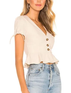 Superdown peplum top thumbnail 1