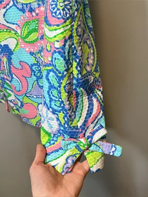 Lilly Pulitzer Delia Shift‎ Dress Conch Republic Multi Blue Green Pink 2 NWT thumbnail 5