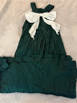 Maeve by Anthropologie Bow-Back Halter Midi Dress thumbnail 6