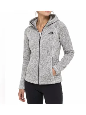 The North Face Crescent Full Zip Hoodie Women's XS Gray Hooded Pockets Outdoor thumbnail 2