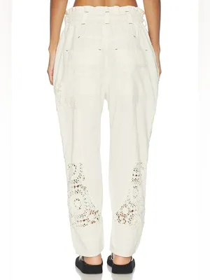 Free People Rockaway Craft Pant in Tofu Ivory Cream NWT thumbnail 3