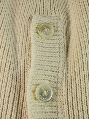 LRL Ralph Lauren M Ribbed Creme Cotton Pullover Sweater in Off-White thumbnail 4