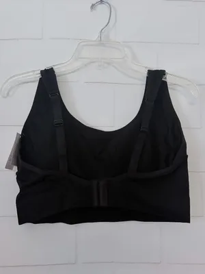 Auden Seamless Knit Lightly Lined Bralette Black Size 1X NWT thumbnail 4