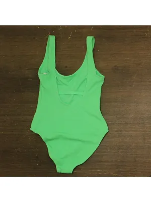 Salt + Cove Scoop Back Juniors Swim One Piece Swimsuit Mint Tea Green S thumbnail 2