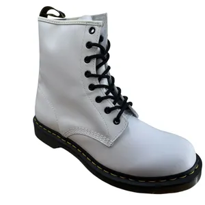 Dr. Martens 1460 Smooth Leather Lace Up Boots Women's Size 11‎ White NWB Combat thumbnail 2