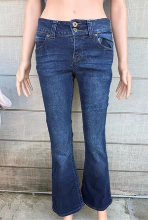 Women’s Telepatia mid rise dark wash flare bootcut jeans y2k size 7/28 thumbnail 1
