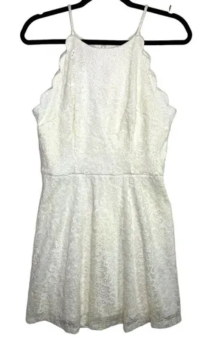 A Byer Womens Dress Size Large Sun Dress Sleeveless Lace Lined Knee‎ Length thumbnail 1