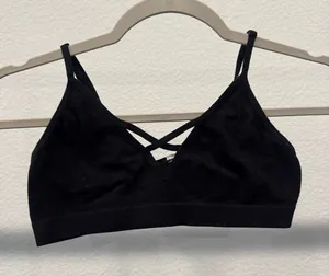 Source Unknown Black Crisscross Bralette thumbnail 1