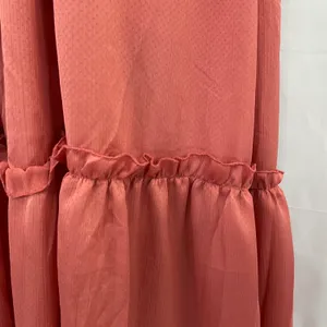 New One One Six Open Back High Neck Sleeveless Tiered Maxi Dress Clay Size Large thumbnail 6