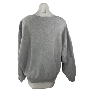 J.Galt Malibu Women's Gray Oversized Crew Neck Long Sleeve Sweatshirt Top Size M thumbnail 2
