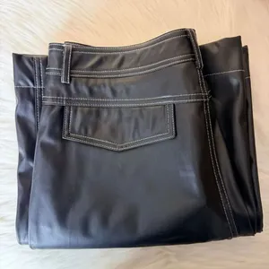 Commense Faux Leather Straight Leg Pants Size Large thumbnail 9