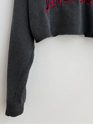 Fort Leavenworth Off the Shoulder Cropped Sweatshirt thumbnail 5