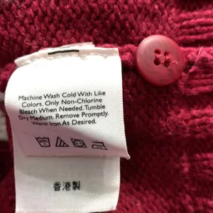 Eddie Bauer Vintage Nordic Red and White Snowflake Cardigan Sweater Size… thumbnail 10