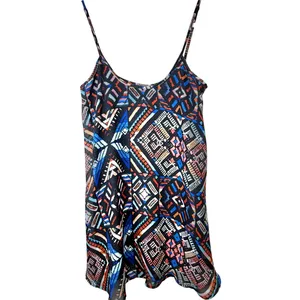 Show Me Your Mumu Bella Trapeze Black Geometric Guatemala Print Flowy Mini Dress thumbnail 2