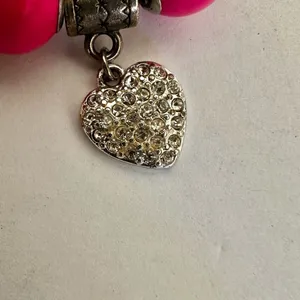 NRQ Avon pink heart tinkerbell rose charm bracelet thumbnail 13