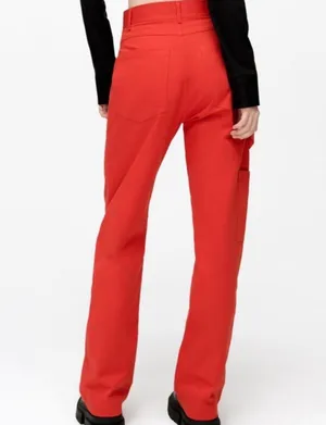 Zara Cargo Pants SzL Pockets Utility Casual Closet Staple Cotton Blend Work Wear thumbnail 2