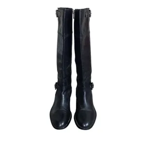 Coach Womens Jacinda Tall Knee-High Black Leather Riding Equestrian Grunge Boots thumbnail 5