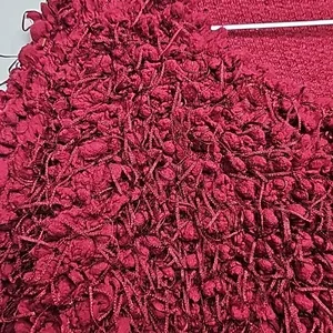 NWOT Zara burgundy red fuzzy popcorn warm sweater sz Small thumbnail 5