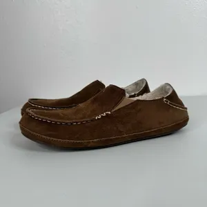 Olukai‎ Women’s Brown Leather Nohea Slippers Size 10 thumbnail 3