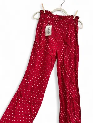 Flynn Skye Red and white polka dot pants thumbnail 1