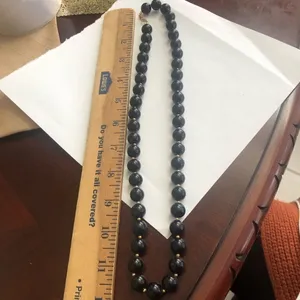 Vintage Stamped Pat Bead Necklace thumbnail 3